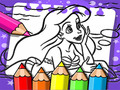 Mchezo Ariel The Mermaid Coloring Book