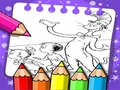 Mchezo Cat In The Hat Coloring Book
