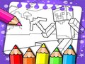 Mchezo Minecraft Coloring Book