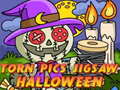 Mchezo Torn Pics Jigsaw Halloween