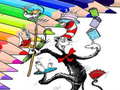 Mchezo Coloring Book for Cat In The Hat