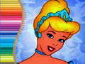 Mchezo Coloring Book for Cinderella