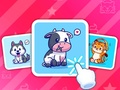 Mchezo Cute Animal Cards