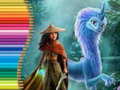Mchezo Coloring Book for Raya And The Last Dragon