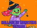 Mchezo Halloween Monsters Jigsaw