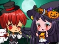Mchezo Halloween Chibi Couple