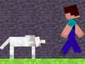 Mchezo Steve and Wolf