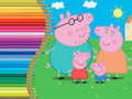 Mchezo Coloring Book for Peppa Pig