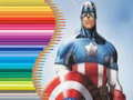 Mchezo Coloring Book for Captain America