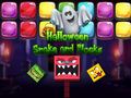 Mchezo Halloween Snake and Blocks
