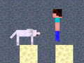 Mchezo Minicraft: Steve And Wolf Adventure
