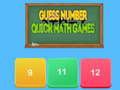 Mchezo Guess number Quick math games