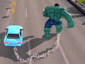 Mchezo Chained Car vs Hulk 