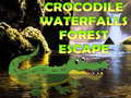 Mchezo Crocodile Waterfalls Forest Escape