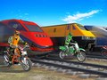 Mchezo Bike vs Train