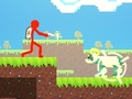 Mchezo Red Stickman vs Monster School 2