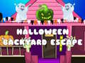 Mchezo Halloween Backyard Escape