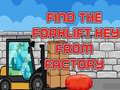Mchezo Find The Forklift Key From Factory 