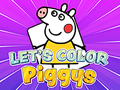 Mchezo Let's Color Piggys