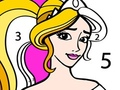 Mchezo Princess Coloring By Number