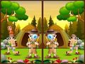 Mchezo Spot 5 Differences Camping