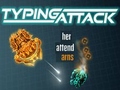 Mchezo Typing Attack