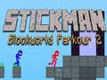 Mchezo Stickman Blockworld Parkour 2