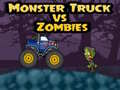 Mchezo Monster Truck vs Zombies