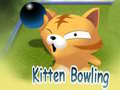 Mchezo Kitten Bowling