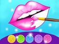 Mchezo Glitter Lips Coloring Game