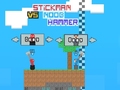 Mchezo Stickman vs Noob Hammer