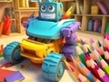 Mchezo Coloring Book: Transforming Car Robot
