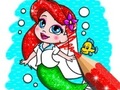 Mchezo Coloring Book: Mermaid