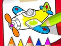 Mchezo Coloring Book: Cute Plane