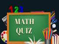 Mchezo Math Quiz 