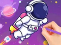 Mchezo Coloring Book: Astronaut