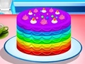 Mchezo Cooking Rainbow Cake