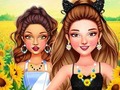 Mchezo Celebrity Sunflower Shine Looks