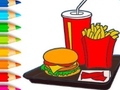 Mchezo Coloring Book: Hamburger
