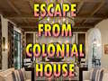 Mchezo Escape From Colonial House