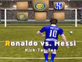 Mchezo Messi vs Ronaldo Kick Tac Toe