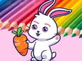 Mchezo Coloring Book: Rabbit Pull Up Carrot