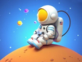 Mchezo Coloring Book: Spaceman Sitting