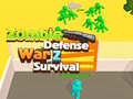 Mchezo Zombie defense War Z Survival 