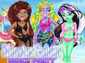 Mchezo Monster School Beach Party