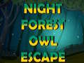 Mchezo Night Forest Owl Escape