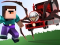 Mchezo Noob vs Spider Train