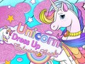 Mchezo Unicorn Dress Up Coloring Book