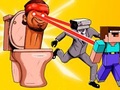 Mchezo Skibidi Toilet and Nubik Survivors