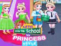 Mchezo Little Girls School vs Princess Style